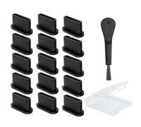 Tappo Antipolvere USB C, 15 Pcs di Copertura in Silicone di Tipo C, Tappi Antipolvere Type C, Proteggi la Copertura di Ricarica da Polvere Tappi, Compatibile con iPhone 15 Samsung Galaxy Google Pixel
