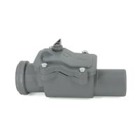 Tappo antiritorno Ø DN 50 grigio | valvola di non ritorno con valvola di ritegno bloccabile, valvola di ritorno, valvola a rana di scarico KG HT tubo