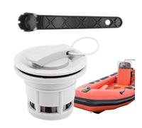Tappo Aria Di Ricambio Da Gommone | Ingresso Di Gonfiaggio E Parti Sgonfiaggio,Con Chiave E Coperchio A Tenuta Tubo Aria Kayak - Per Paddleboarding Sport Acquatici Outdoor Drifting Fluviale