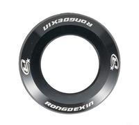 Tappo Attacco CNC Alluminio 47.6mm per MTB | Lega alluminio CNC, diametro 47.6mm, ideale per MTB, finitura precisa, montaggio facile(Black)