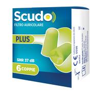 Tappo auricolare earplug scudo plus 6 coppie articolo 7en003 12 pezzi