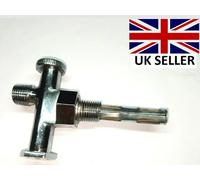 Tappo Benzina 3/8 " x 1/4 " Doppio a Stantuffo Cromo Per BSA Norton Triumph Con