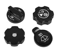 Tappo Benzina per Auto Adatto per Chevrolet C8 Stingray Z51 2020-2024 dell'acqua radiatore dell'olio motore liquido(Black)