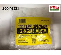 TAPPO BIANCO SPUMANTE CINQUE ALETTE CONFEZIONE DA 100 PEZZI