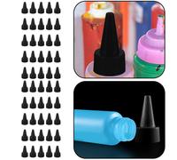 Tappo Bottiglia Erogazione Controllato 50PCS Coperchio Nero per Condire e Altro