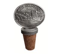 Tappo bottiglia in peltro Eilean Donan Castle - peltro inglese fatto a mano