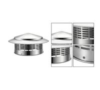 Tappo Camino 2PCS 304 SS per Tubo Tetto Scarico Aria Fresca e Parapioggia