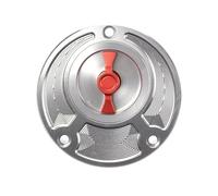 Tappo carburante Copertura Del Tappo Serbatoio Carburante CNC Senza Chiave Motociclette Tutti Gli Anni Per FZ6 FZ6R FZ1 R1 R6 R6S(Slvier Red)