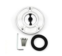 Tappo carburante Per Suzuki SFV650 2009-2015 SV 1000 650 2003-2020 GSX 650F 1250F 2009-2019 GSR600 2006-2019 Tappo Serbatoio Carburante Motocicletta(Argento e nero)