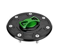 Tappo carburante Per ZX6R ZX9R ZR7 ZZR 1100 600 400 250 GPZ500S Per NINJA 500R Coperchio Serbatoio Olio Tappo Serbatoio Carburante Moto(VERDE)