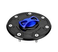 Tappo carburante Per ZX6R ZX9R ZR7 ZZR 1100 600 400 250 GPZ500S Per NINJA 500R Coperchio Serbatoio Olio Tappo Serbatoio Carburante Moto(Blu)