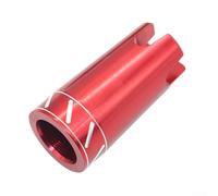 Tappo cardanico per canna da pesca, adatto per canne da traina, design in metallo robusto con variazioni di colore (rosso)