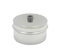 TAPPO CHIUSURA IN ACCIAIO MASCHIO CON SPURGO Diam 160