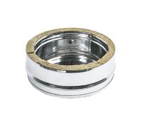 TAPPO CIECO CON MANIGLIA DOPPIA PARETE 25 mm - INOX - PER STUFE e CAMINI