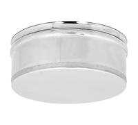 TAPPO CIECO per canna fumaria - INOX - PER STUFE e CAMINI