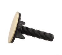 Tappo cieco per foro lavello in acciaio inossidabile dorato da 45 mm con guarnizione per anello dado a vite in plastica per bacini standard opzione nera