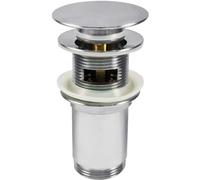 Tappo click-clack per lavabo tondo Click-Clack Idrostile universale cromo Cromo