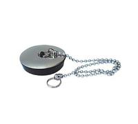 Tappo con catena e placca Inox Ø 52 mm