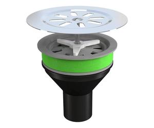 Tappo con griglia Bonomini per sifoni a pavimento 100 mm 6960PE13B9