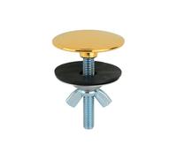 Tappo copriforo in colore oro lucido Ø49 mm universale per ceramiche De Borri W-