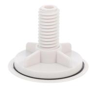 Tappo Copriforo Lavabo Cucina Rotondo in Abs Bianco