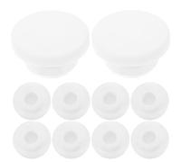 Tappo Copriforo Troppopieno Lavabo Plastico Bianco 10 Pezzi Bagno