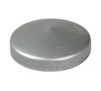 Tappo Copripalo Copripilastro Tondo In Metallo Zincato | Chiusura Protettiva per Pali Tondi da 30 a 114 mm | Antiruggine, Robusto e Facile da Installare (Diametro: 76 mm)