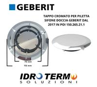 Tappo cromato per piletta doccia foro 90 2006 Geberit