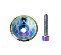 Tappo Cuffia Multicolore Oil Slick per Bici 1 1/8 Compatibile con Bullone Alluminio (E)