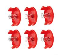 Tappo decespugliatore CMZST120SC per Craftsman CMCST900 CMCST910 CMEST920, confezione da 6 coperture per bobina con molle, parte di ricambio in ABS per testa mangiatore CMZST065 CMZST080