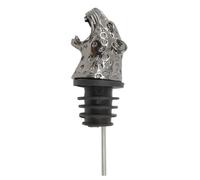 Tappo decorativo a forma di testa di animale in lega a forma di testa di animale versatore per la casa alla moda e l'esposizione degli appassionati di vino presente