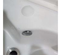 Tappo decorativo a lunga durata per foro del rubinetto, guarnizione per lavabo per piano di lavoro o semplice installazione idraulica in plastica per lavello da cucina, a prova di perdite, con tappo