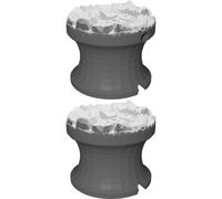 Tappo Decorativo per Flaconi Vallejo Stampato 3D Texture Ciottoli