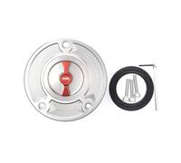 Tappo del serbatoio del carburante senza chiave Per GSXR600 750 1000 GSXR GSXR1000 K4 K5 K6 K7 K8 K9 SV650 GW250 Bandit GSF 650 1250 GSX1300R Tappo Serbatoio Benzina(Silver and Red)