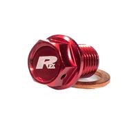 Tappo Del Svuotamento Magnetico RFX [m12 X 12 MM X 1,50] -rosso per Moto Ricambi
