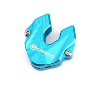 Tappo della valvola del pneumatico Per Cfmoto CF MOTO CLX700 700mt 800mt 450MT 450SS 450NK 650MT CNC Portachiavi Portachiavi Moto Chiave Custodia Cover Protezione Borsette(Blue)
