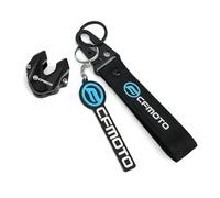Tappo della valvola del pneumatico Per Cfmoto CF MOTO CLX700 700mt 800mt 450MT 450SS 450NK 650MT CNC Portachiavi Portachiavi Moto Chiave Custodia Cover Protezione Borsette(Black+Blue)