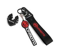 Tappo della valvola del pneumatico Per Cfmoto CF MOTO CLX700 700mt 800mt 450MT 450SS 450NK 650MT CNC Portachiavi Portachiavi Moto Chiave Custodia Cover Protezione Borsette(Black+Red)