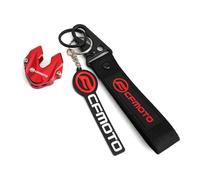 Tappo della valvola del pneumatico Per Cfmoto CF MOTO CLX700 700mt 800mt 450MT 450SS 450NK 650MT CNC Portachiavi Portachiavi Moto Chiave Custodia Cover Protezione Borsette(Red+Red)