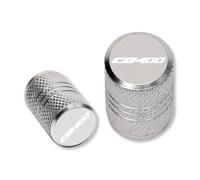 Tappo della valvola del pneumatico Per Hon@&da CB400SF CB400 VTEC CB400X 1998-2022 Accessori Moto CNC Tappi Per Valvole Pneumatici(Silvery)