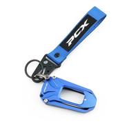 Tappo della valvola del pneumatico Per PCX 125 150 160 PCX160 PCX125 2021-2022 Accessori Moto CNC In Alluminio Caso Della Copertura Chiave Borsette E Ricamo Distintivo Portachiavi(1 set of blue)