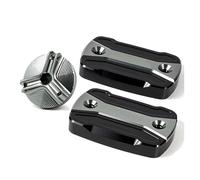 Tappo Dell'olio Motore Motocicletta Tappo Del Serbatoio Del Carburante Del Liquido Dei Freni Per Motocicletta, Copertura Della Pompa Del Freno Per TMAX 530 SX DX 2012-2019 2018(Titanio,A Set)