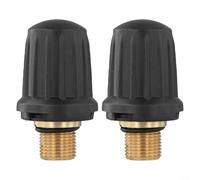 Tappo di chiusura di sicurezza compatibile con Karcher 4.590-105.0 con valvola di sicurezza e O-ring nero, ricambio per vari modelli di pulitrici a vapore SC1.010 SC1.030 SC1.035B SC1125 (2 pezzi)