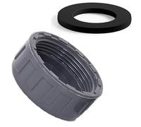 Tappo di chiusura per tubi con anelli di tenuta in gomma, raccordo per tubi di scarico con filettatura femmina in PVC, tappo di chiusura per sigillare giunti ed estremità di tubi grigio. 50mm