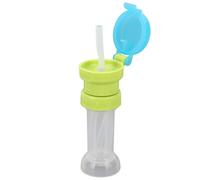 Tappo di conversione per bottiglia d'acqua con tappo a vite e cannuccia, anti-goccia, di sicurezza,