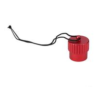 Tappo di copertura filettato per valvola DIN per immersioni subacquee in alluminio 6061 per protezione della testa del serbatoio, colore nero (rosso)