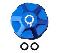 Tappo di copertura per forcella ad aria per bicicletta, in lega di alluminio, leggero, design CNC, per MANITOU per FOX per DT e Rock Shox nero (blu)