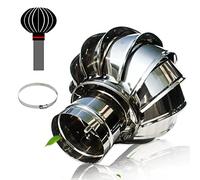 Tappo di copertura rotante per camino, ventilatore a sfera in acciaio inox per coperture esterne, impedisce l'ingresso della pioggia per casa, asciugatrice, tubi, canna fumaria e tetto del capanno