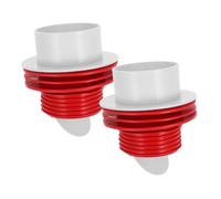 Tappo di Drenaggio Lavello Cucina Tenuta, 2 Pezzi, PVC | Foro Troppo Pieno Bagno e Lavanderia, Filtro Chioma, per Tubi da 75mm, Antiriflusso