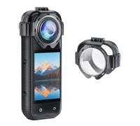Tappo di Protezione Della Lente per Insta360 X5, Snap On Ottico Vetro Temperato Specchio Protettivo Anti-incrostazione Anti-graffio Accessori di Protezione Della Lente per Insta360 X5 Fotocamera